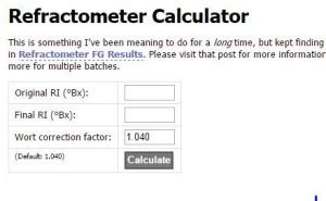 homebrew refractometer after fermentation|brewer's refractometer calculator.